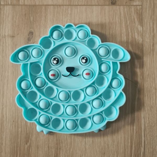 Pop Speeltje Blauw Schaap